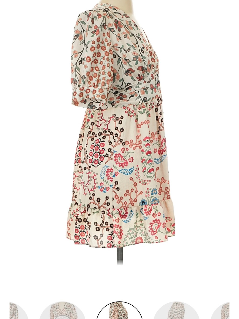 ba&sh Ganiela cream Floral Mini Dress